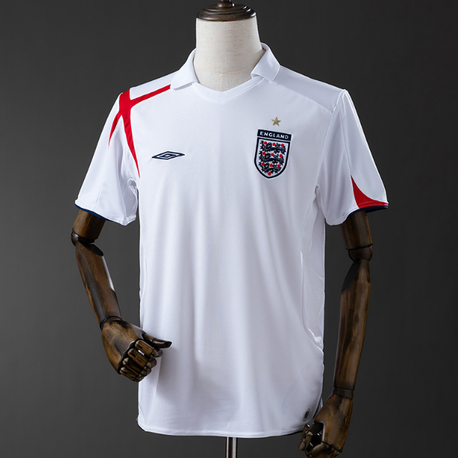 Retro England 2006 Home Soccer Jersey