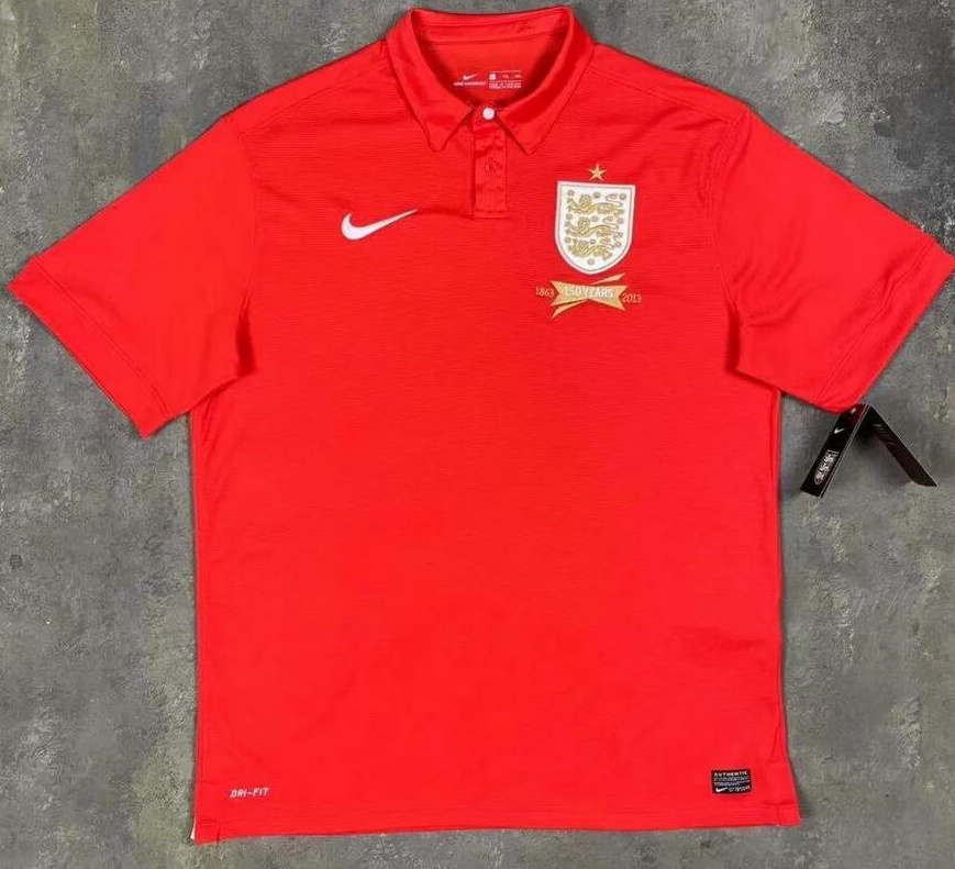 Retro England 2013 Away Soccer Jersey