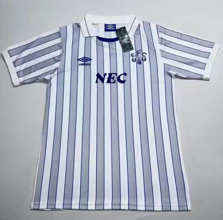 Retro Everton 1988-90 Away Soccer Jersey