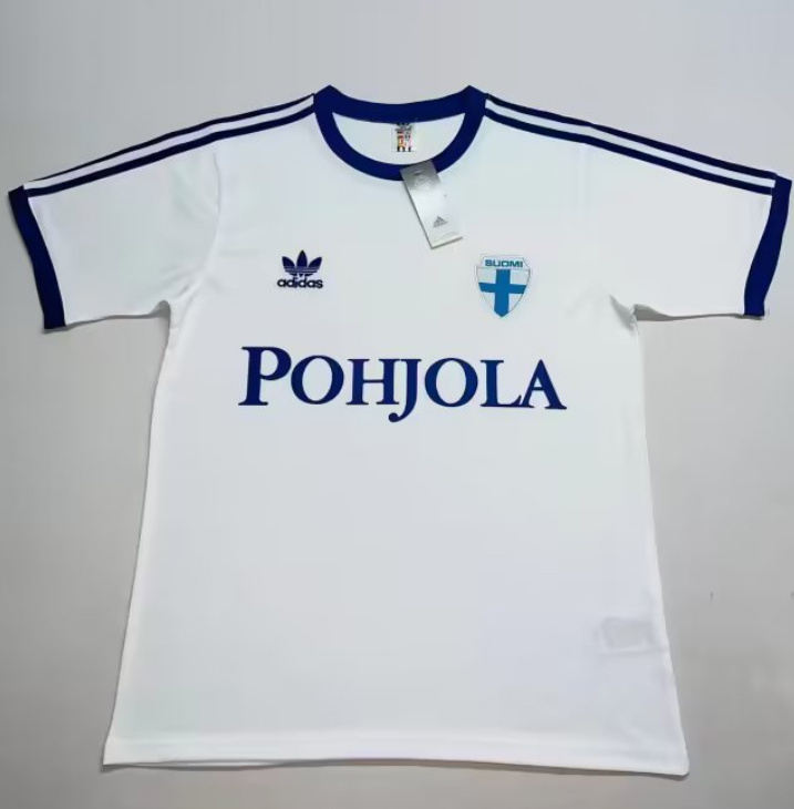 Retro Finland 1982 Home Soccer Jersey
