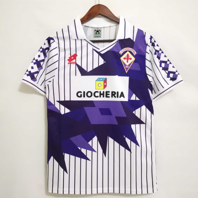 Retro Fiorentina 1991-92 Away Soccer Jersey