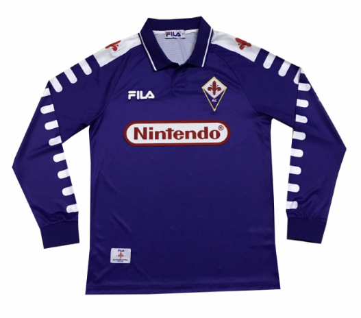 Retro Florence 1998-1999 Home Long Sleeve Soccer Jersey