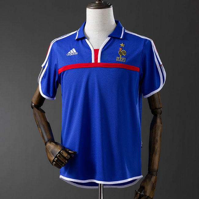 Retro France 2000 Home Soccer Jersey