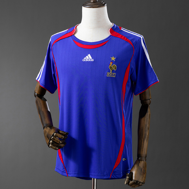 Retro France 2006 Home Soccer Jersey