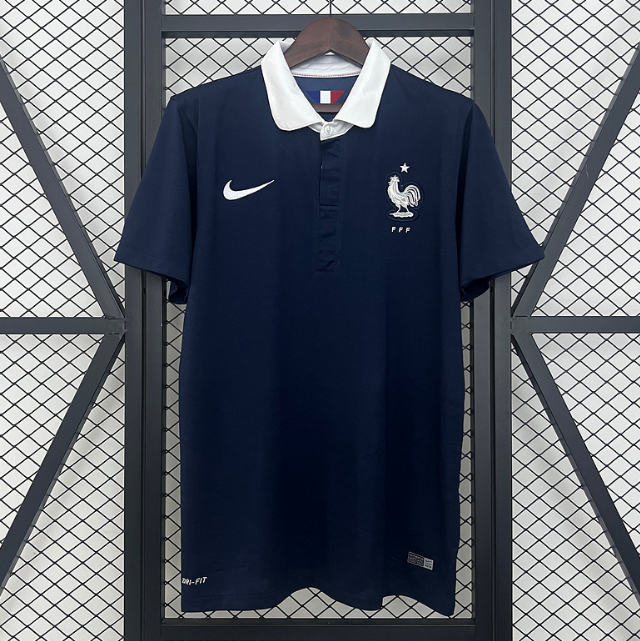 Retro France 2014 Home Soccer Jersey