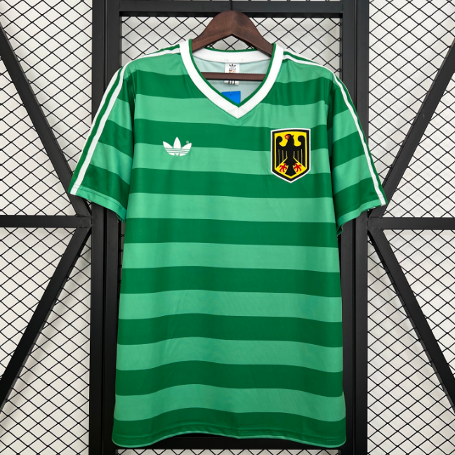 Retro Germany 1984 Away Soccer Jersey