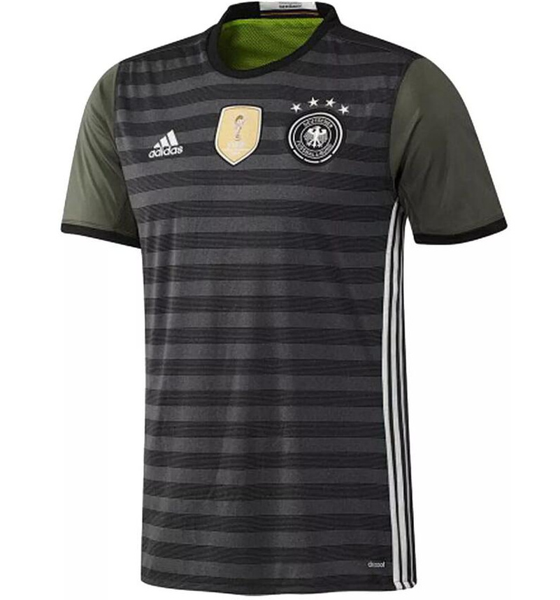 Retro Germany 2016 Away Soccer Jersey With Gold Patch