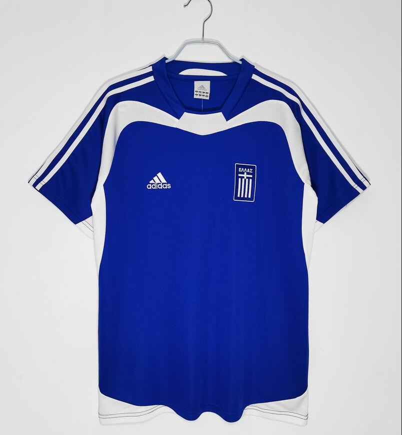 Retro Greece 2004 Home Soccer Jersey