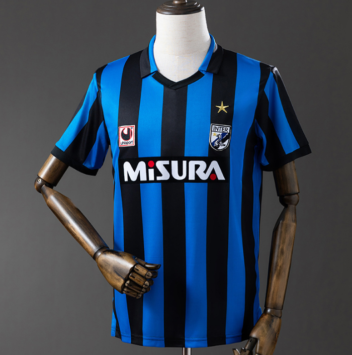 Retro Inter Milan 1988-90 Home Soccer Jersey