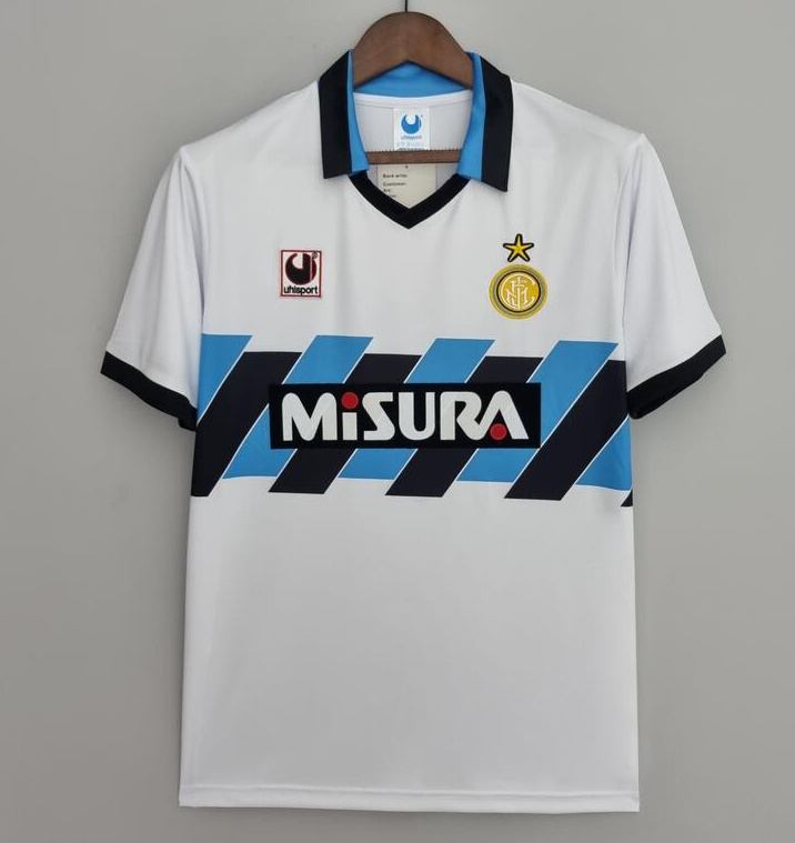 Retro Inter Milan 1990-91 Away Soccer Jersey