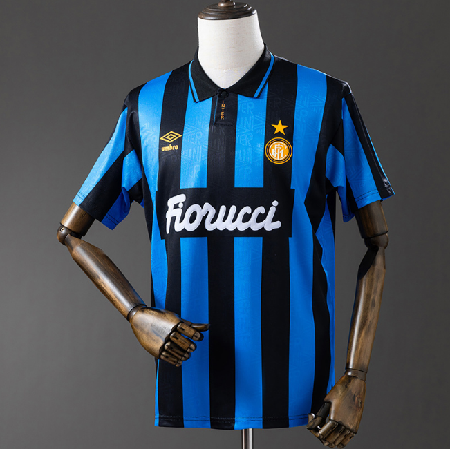 Retro Inter Milan 1993-94 Home Soccer Jersey