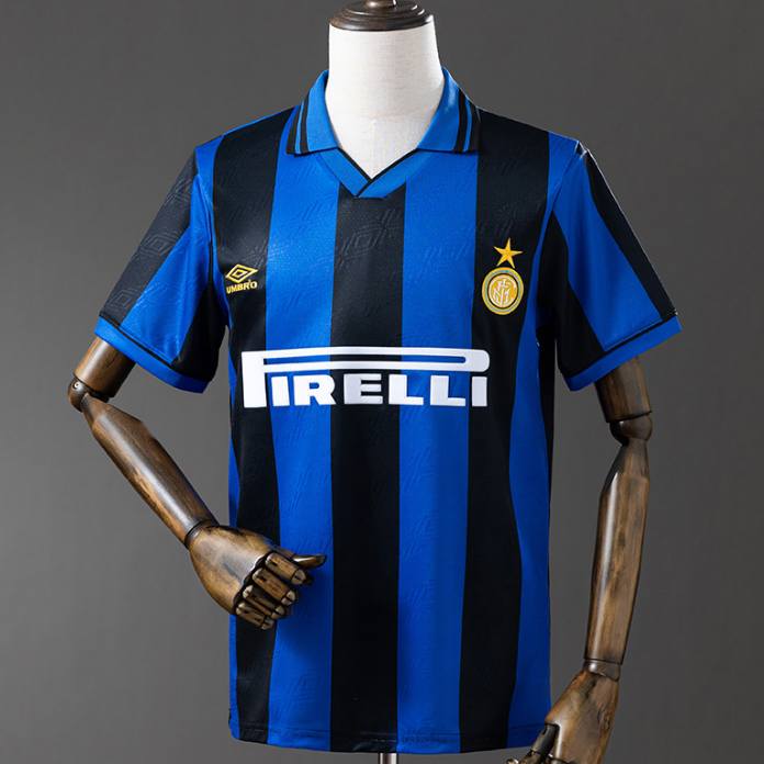 Retro Inter Milan 1995-96 Home Soccer Jersey