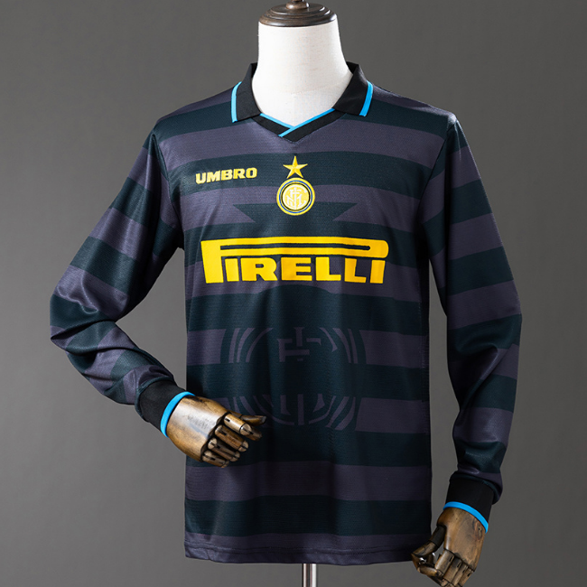 Retro Inter Milan 1997-98 Third Long Sleeve Soccer Jersey