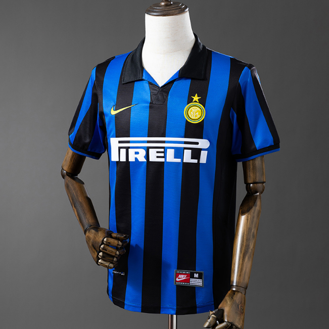 Retro Inter Milan 1998-99 Home Soccer Jersey1
