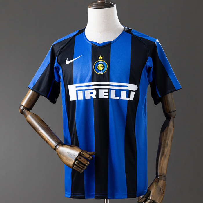Retro Inter Milan 2004-05 Home Soccer Jersey