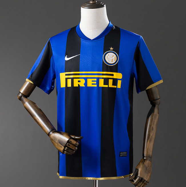 Retro Inter Milan 2008-09 Home Soccer Jersey