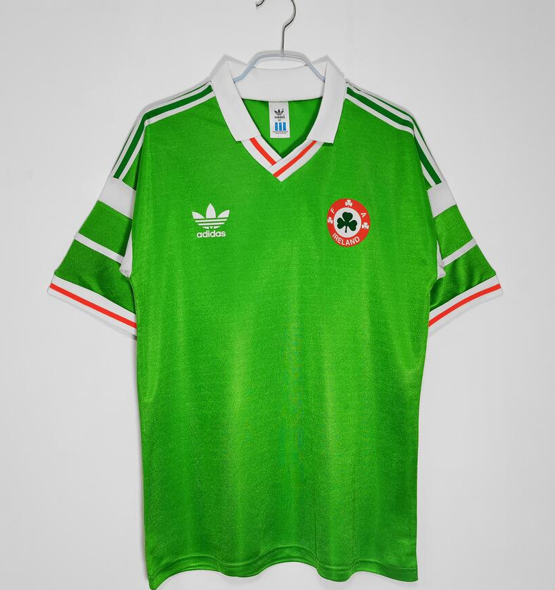 Retro Ireland 1988-90 Home Soccer Jersey