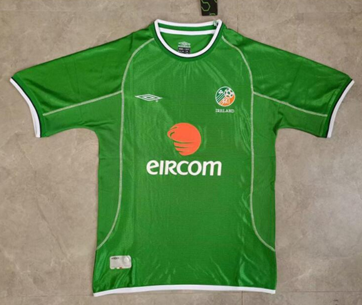 Retro Ireland 2002 Home Soccer Jersey