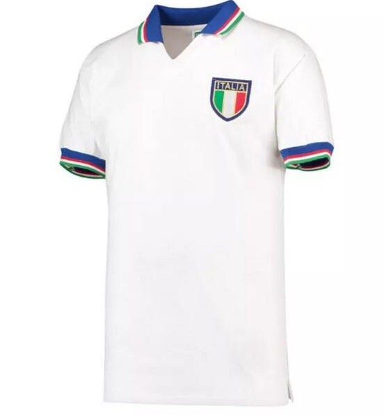 Retro Italy 1982 Away Soccer Jersey