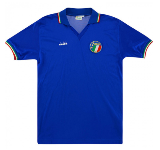 Retro Italy 1986 Home Soccer Jersey
