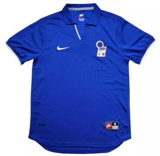 Retro Italy 1998 Home Soccer Jersey