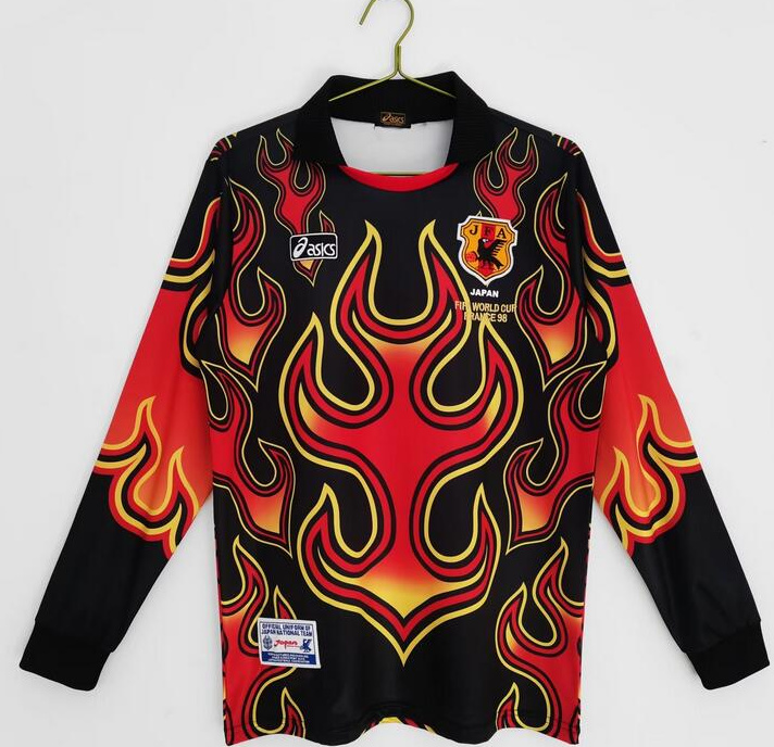 Retro Japan 1998 Goalkeeper Long Sleeve Soccer Jersey