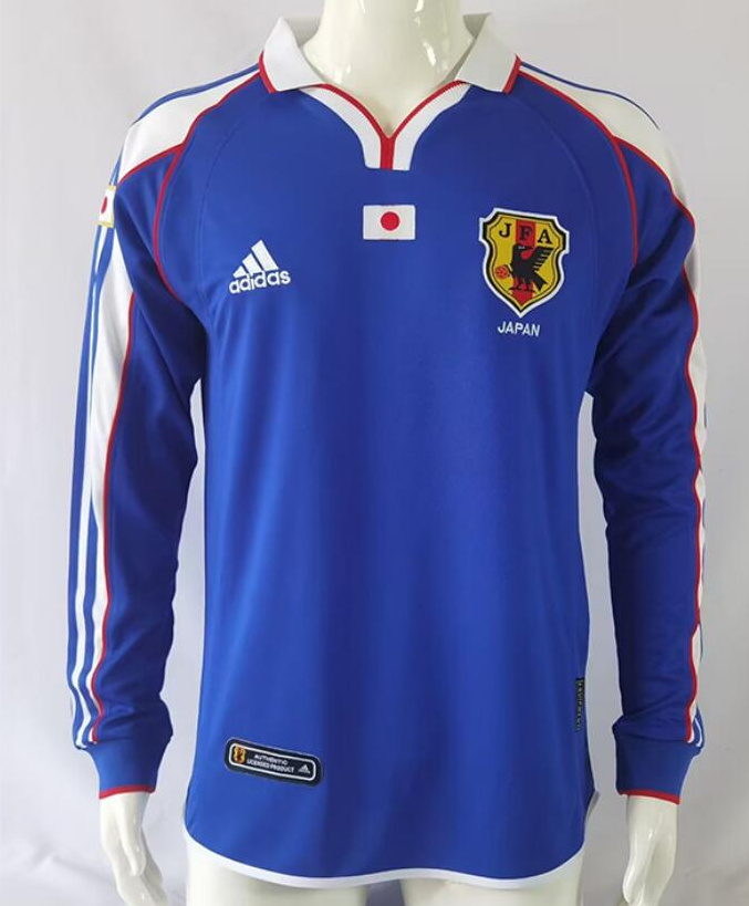 Retro Japan 2000 Home Long Sleeve Soccer Jersey