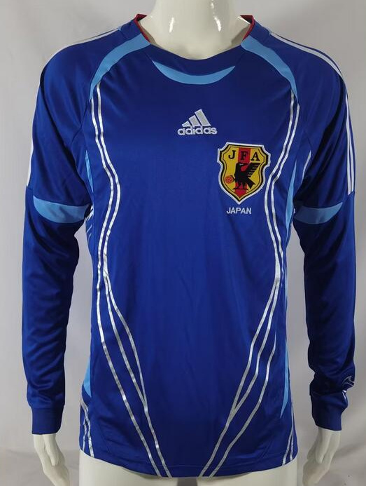 Retro Japan 2006 Home Long Sleeve Soccer Jersey