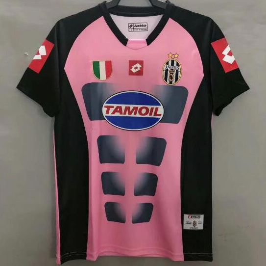 Retro Juventus 02-03 Goalkeeper Soccer Jersey Pink