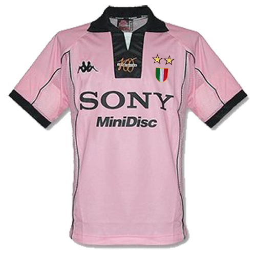 Retro Juventus 1997-98 Away Soccer Jersey Pink