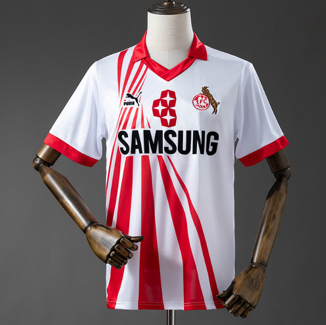 Retro Koln 1990-91 Home Soccer Jersey