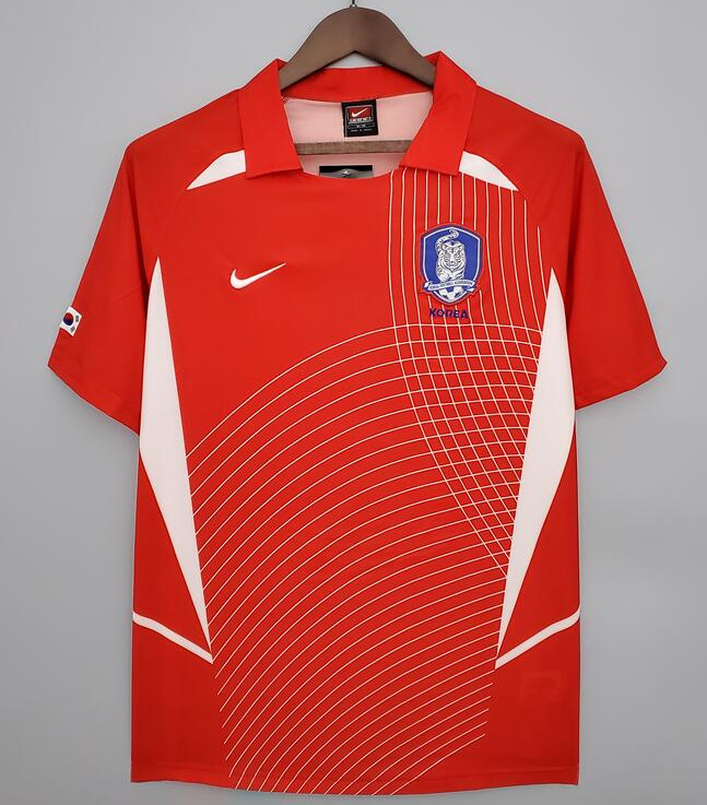 Retro Korea 2002 Home Soccer Jersey Red