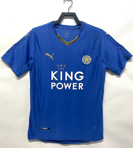 Retro Leicester City 2015-16 Home Soccer Jersey