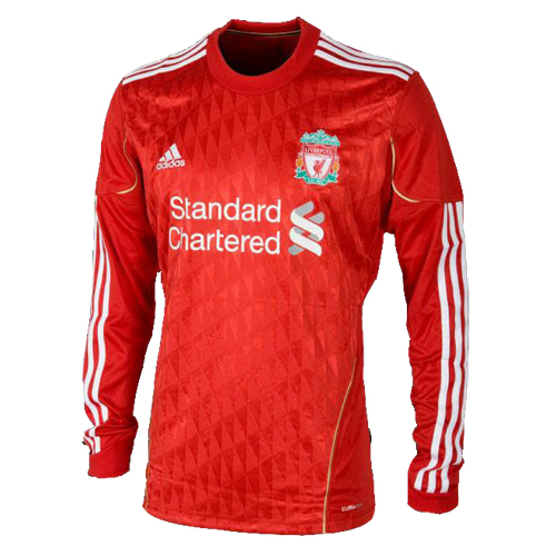 Retro Liverpool 11-12 Home Long Sleeve Soccer Jersey