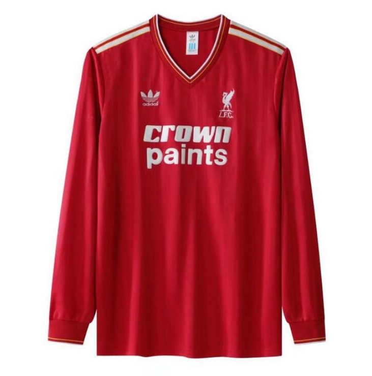Retro Liverpool 1985-87 Home Long Sleeve Soccer Jersey