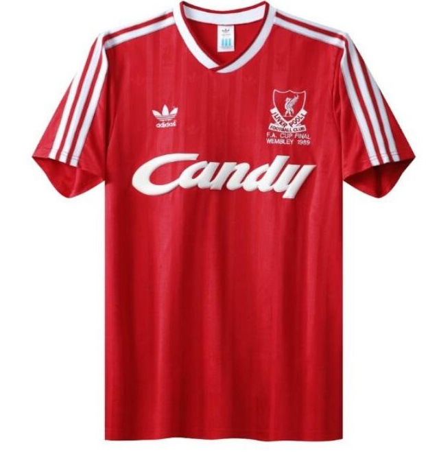 Retro Liverpool 1988-89 Home Soccer Jersey FA Final Cup Version