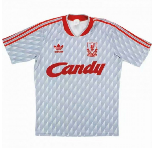 Retro Liverpool 1989-1991 Away Soccer Jersey