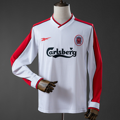 Retro Liverpool 1998-99 Away Long Sleeve Soccer Jersey
