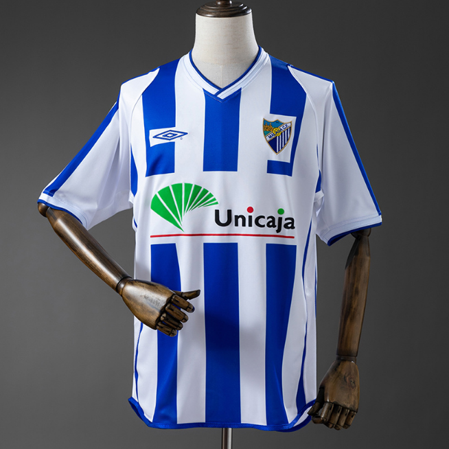 Retro Malaga 2001-02 Home Soccer Jersey