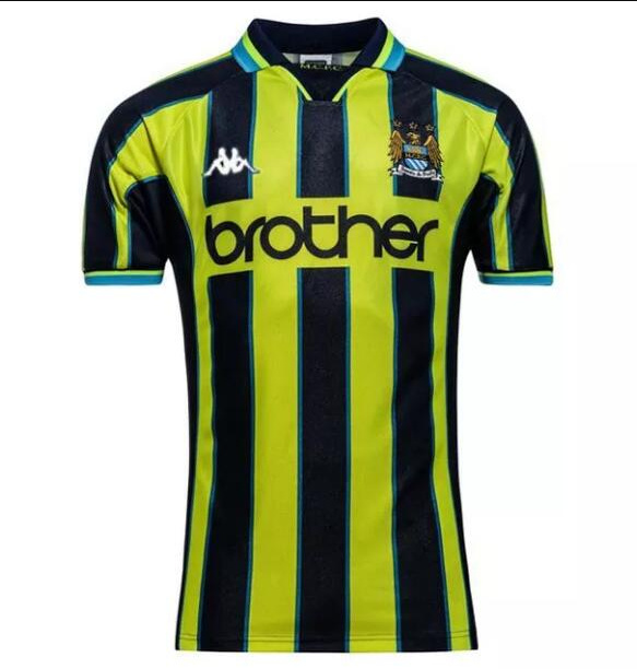 Retro Manchester City 1998-99 3rd Away Soccer Jersey