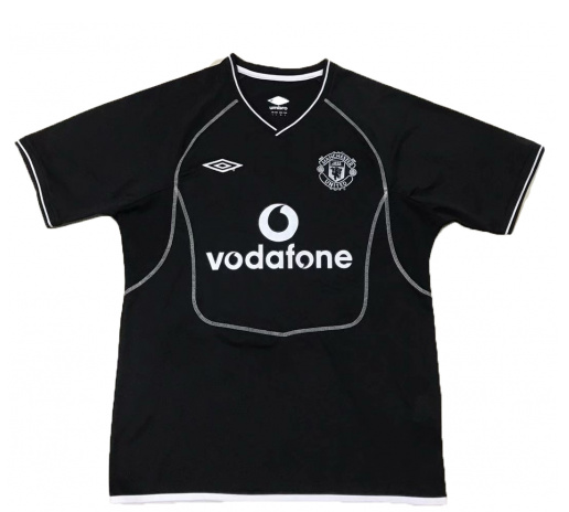 Retro Manchester United 00-02 Black Goalkeeper Soccer Jersey Shirt