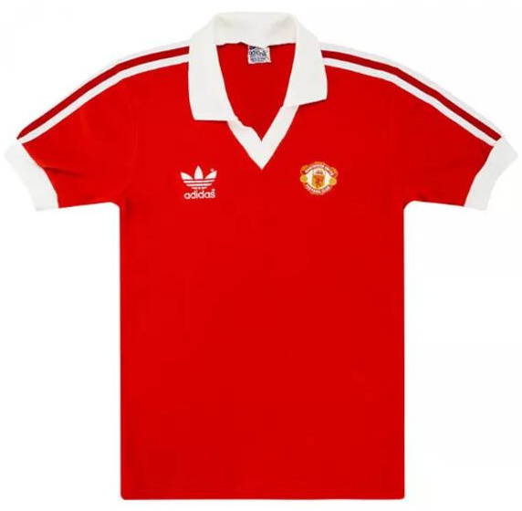 Retro Manchester United 1980 Home Soccer Jersey