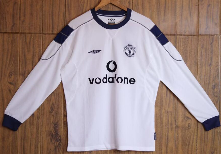 Retro Manchester United 1999-2000 Away Long Sleeve Soccer Jersey