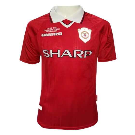 Retro Manchester United 1999-2000 Home Soccer Jersey Shirt
