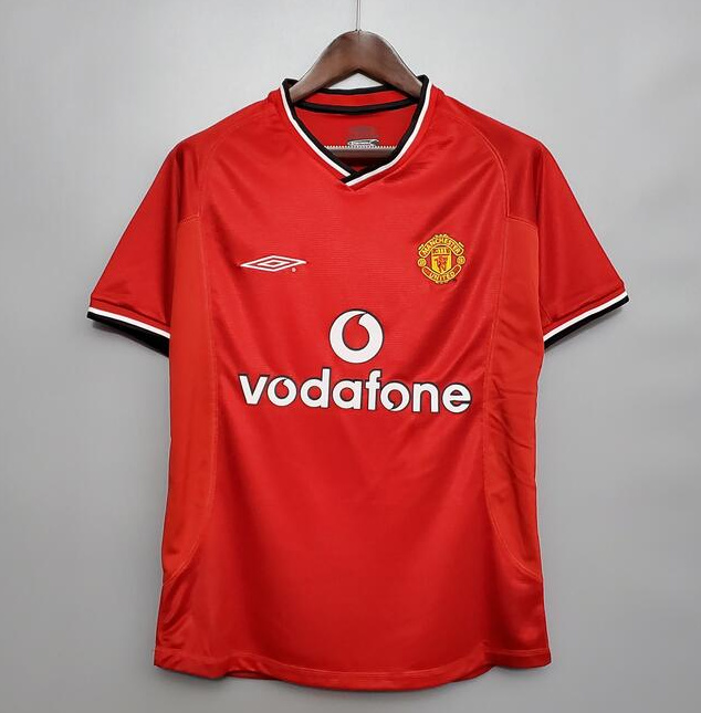 Retro Manchester United 2000-02 Home Soccer Jersey