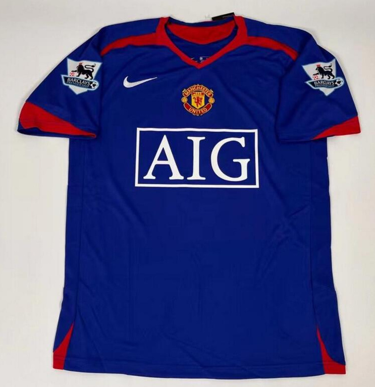 Retro Manchester United 2006-07 3rd Away Soccer Jersey Blue