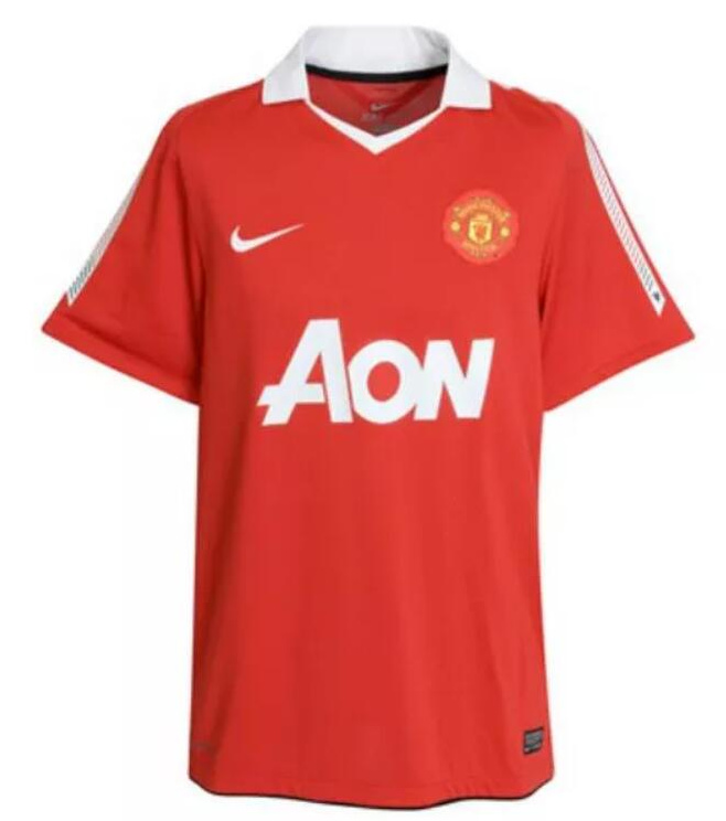 Retro Manchester United 2010-11 Home Soccer Jersey