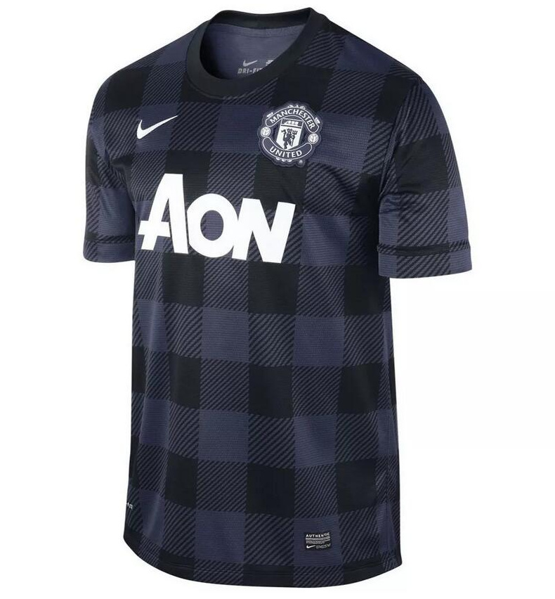 Retro Manchester United 2013-14 Away Soccer Jersey