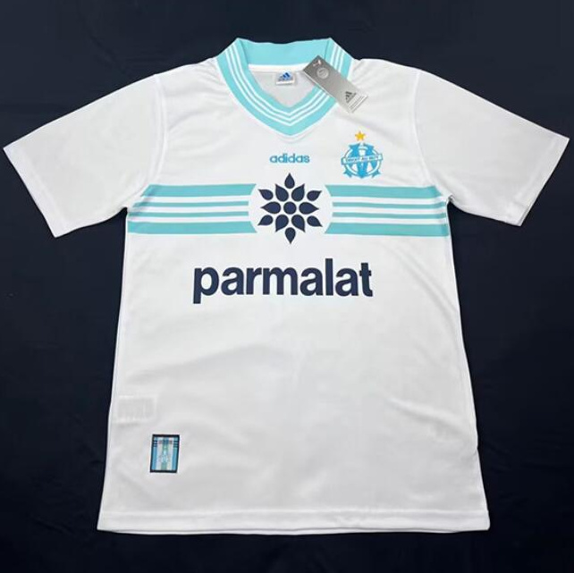 Retro Marseilles 1996-97 Home Soccer Jersey