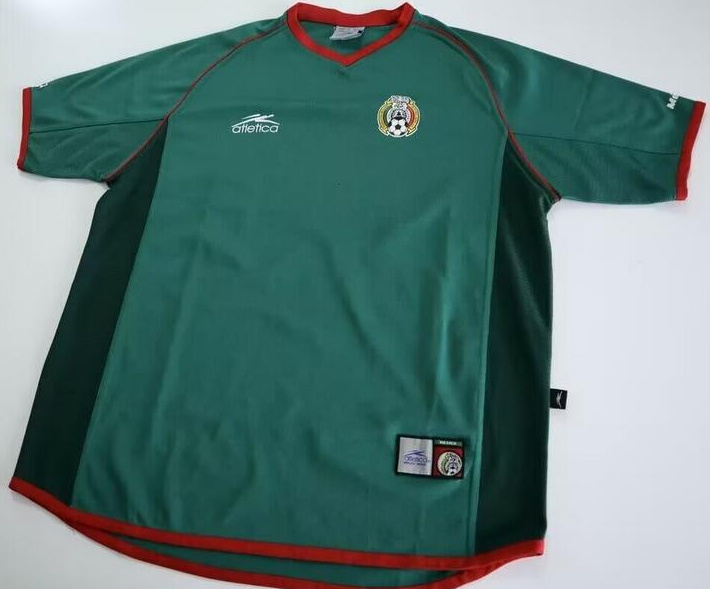 Retro Mexico 2002 Home Soccer Jersey